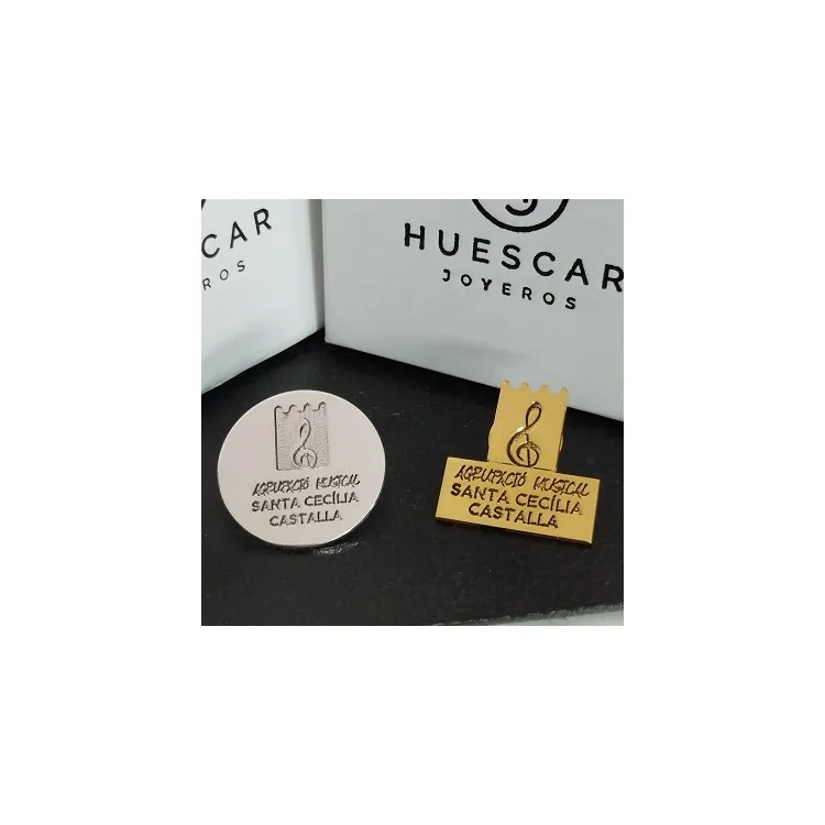 Pins de plata  para Asociaciones y grupos