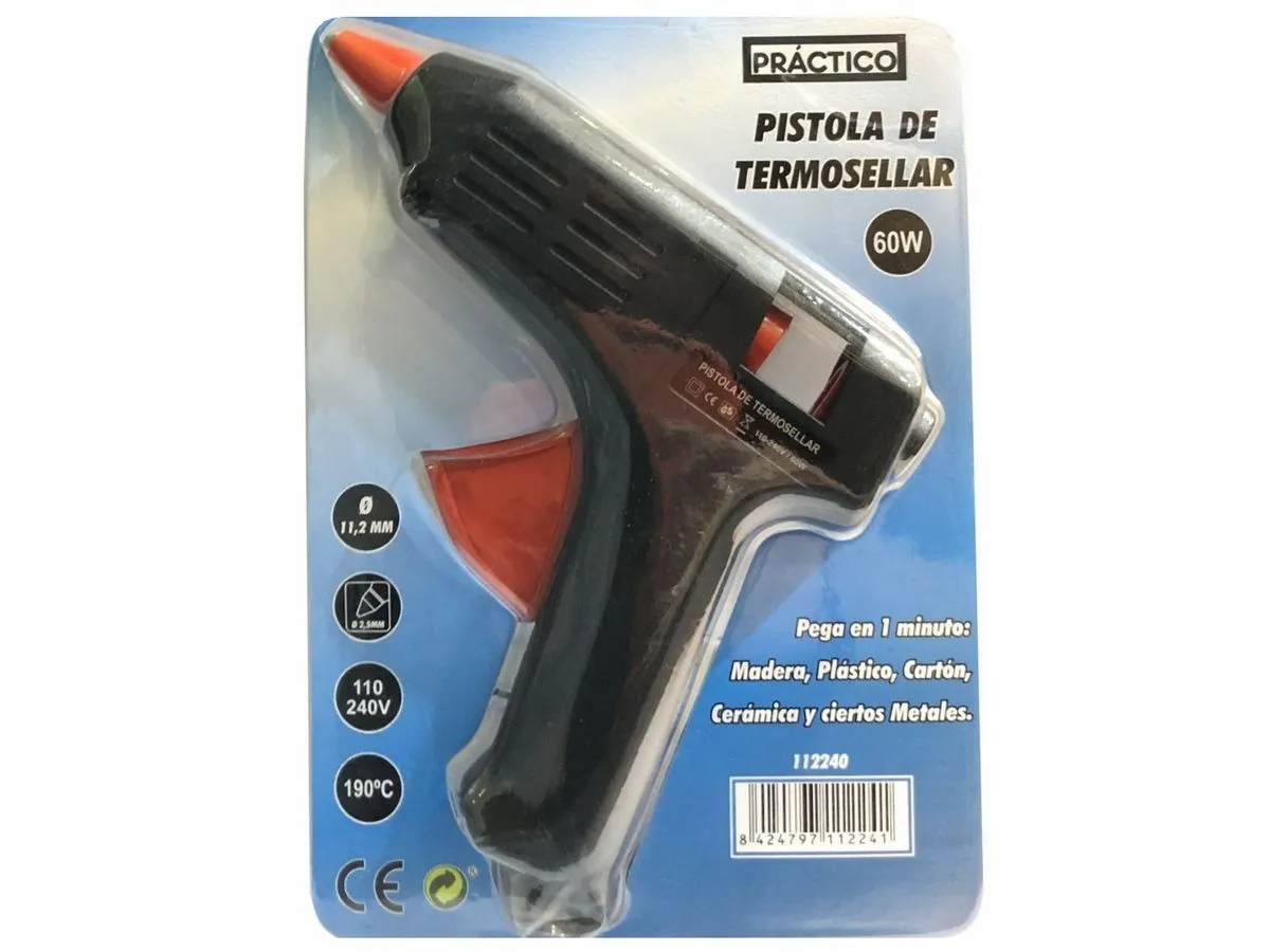 Pistola de Silicona 60 W para Barras 11.2 mm