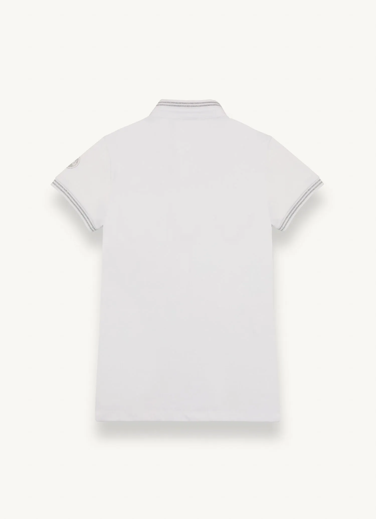 Polo de piqué elástico con cuello de punto canalé