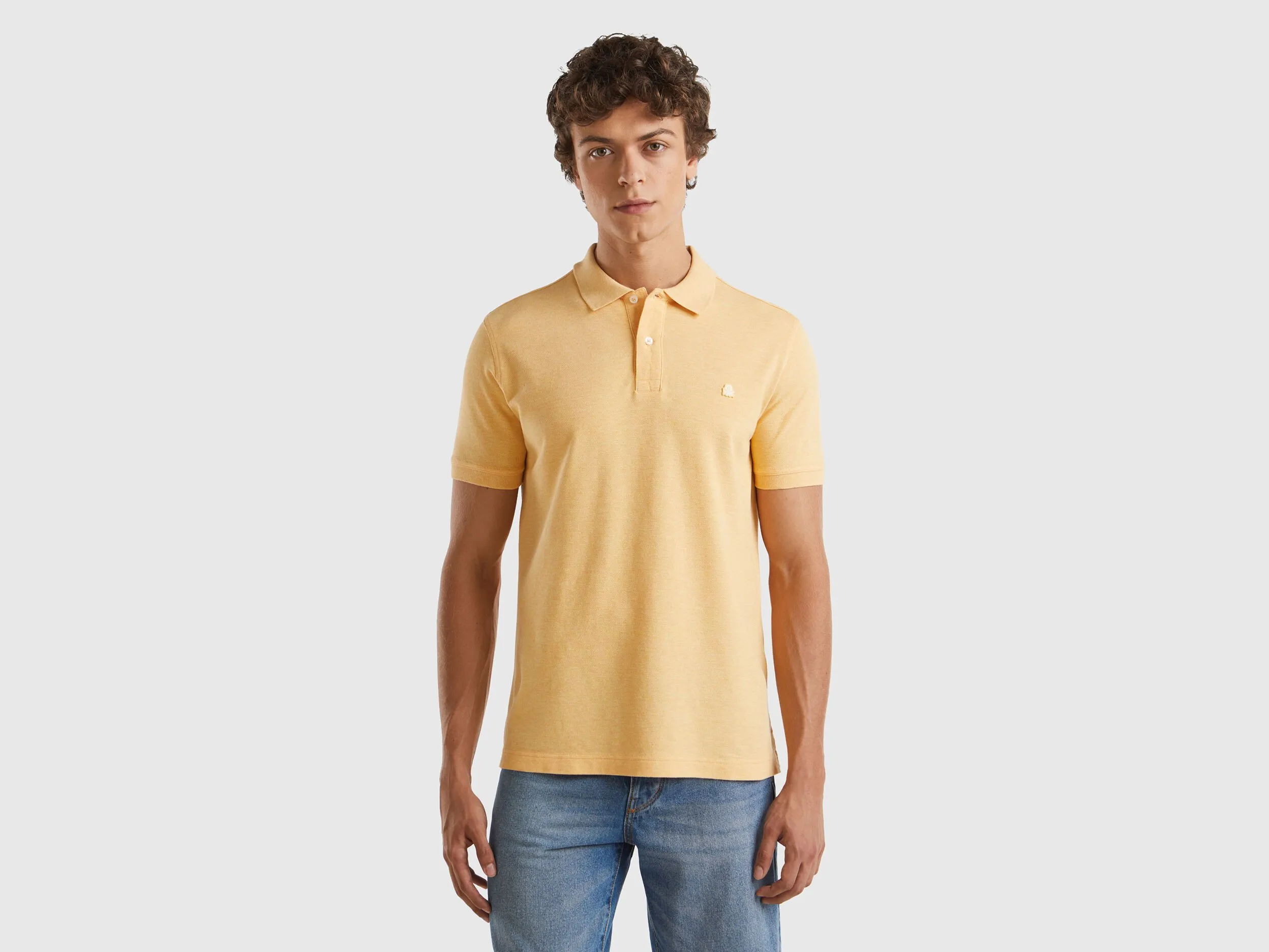 Polo jaspeado de algodón orgánico