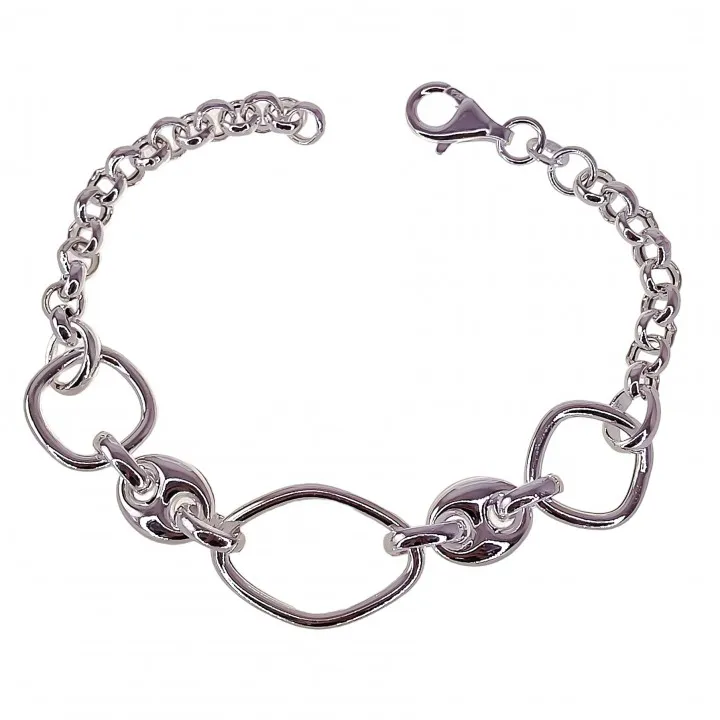 Pulsera de Plata Asas y Calabrote