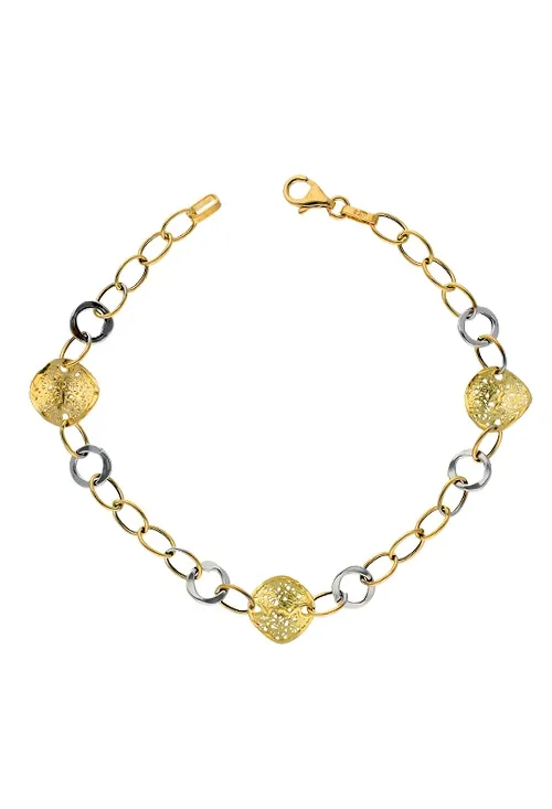 PULSERA MUJER ORO BICOLOR 18 K. 243_02850857