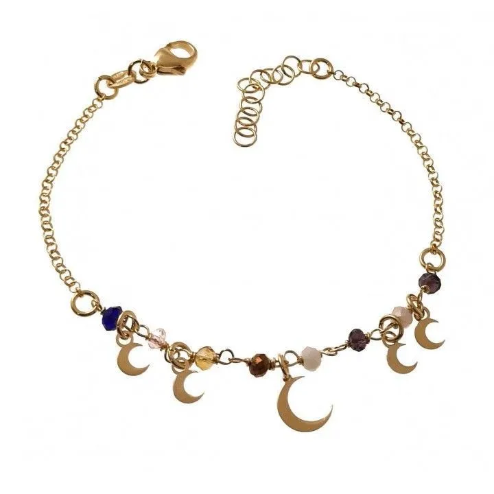 Pulsera Plata con Baño de Oro