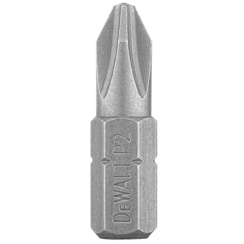 Punta Phillips 2 (PH2) 25mm Bolsa Pack 10 Und Dewalt DW2002B10
