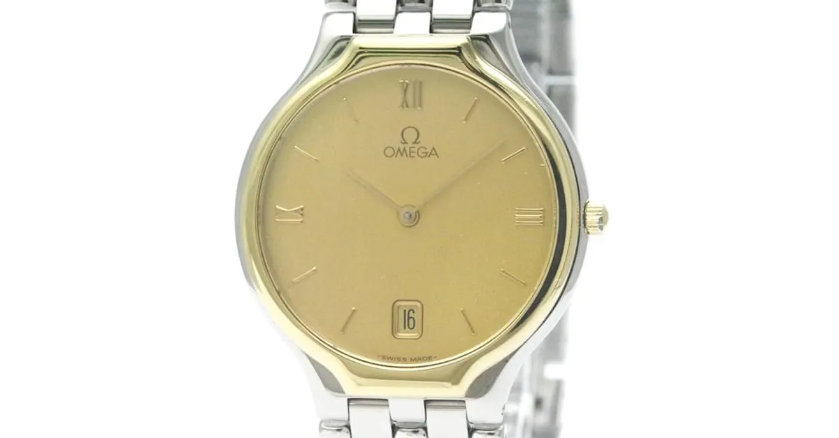 Reloj para hombre Omega De Ville en acero y oro K18 de cuarzo 
