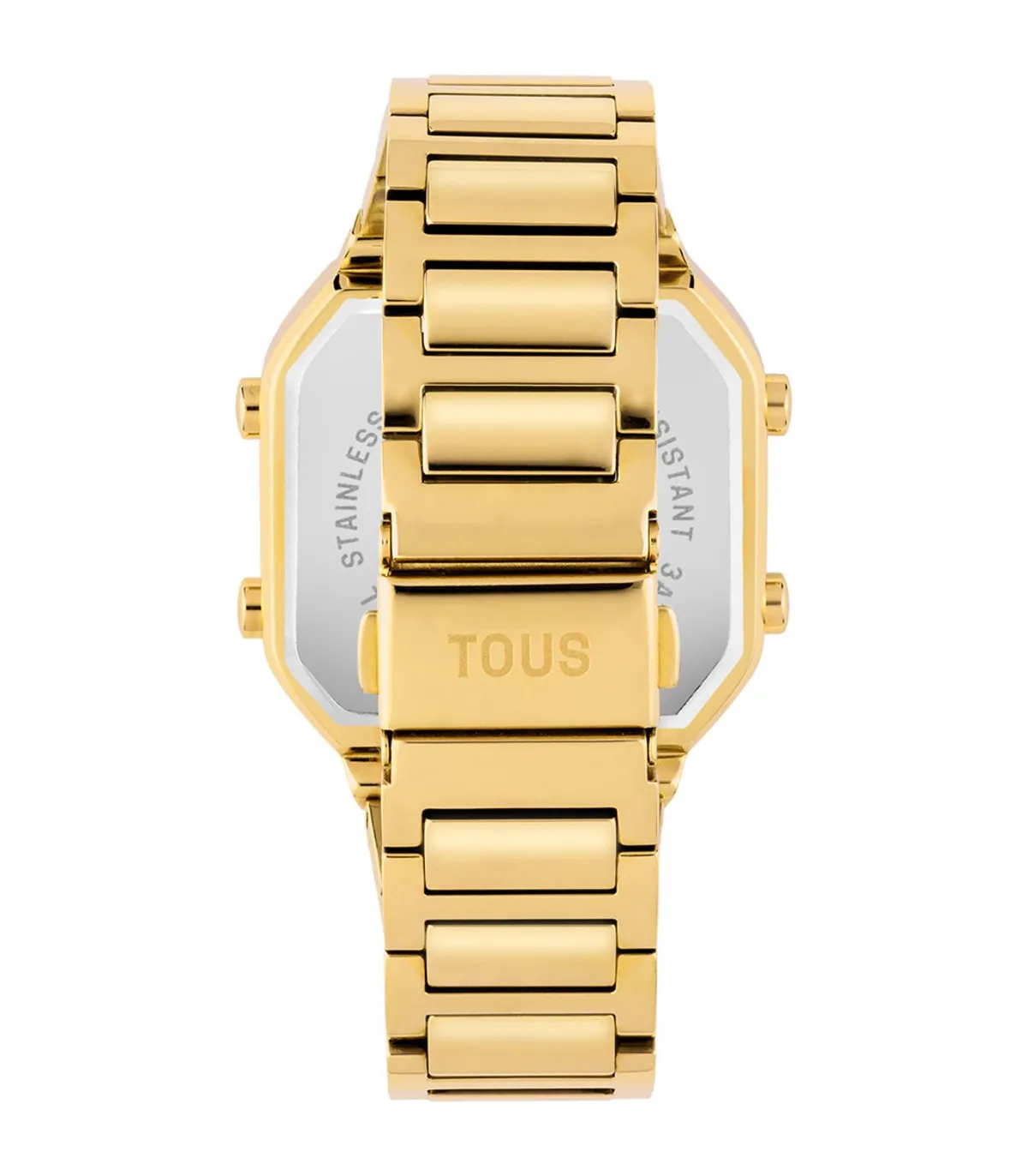 RELOJ TOUS DIGITAL CON BRAZALETE DE ACERO IP DORADO Y CIRCONITAS DBEAR  3000130800