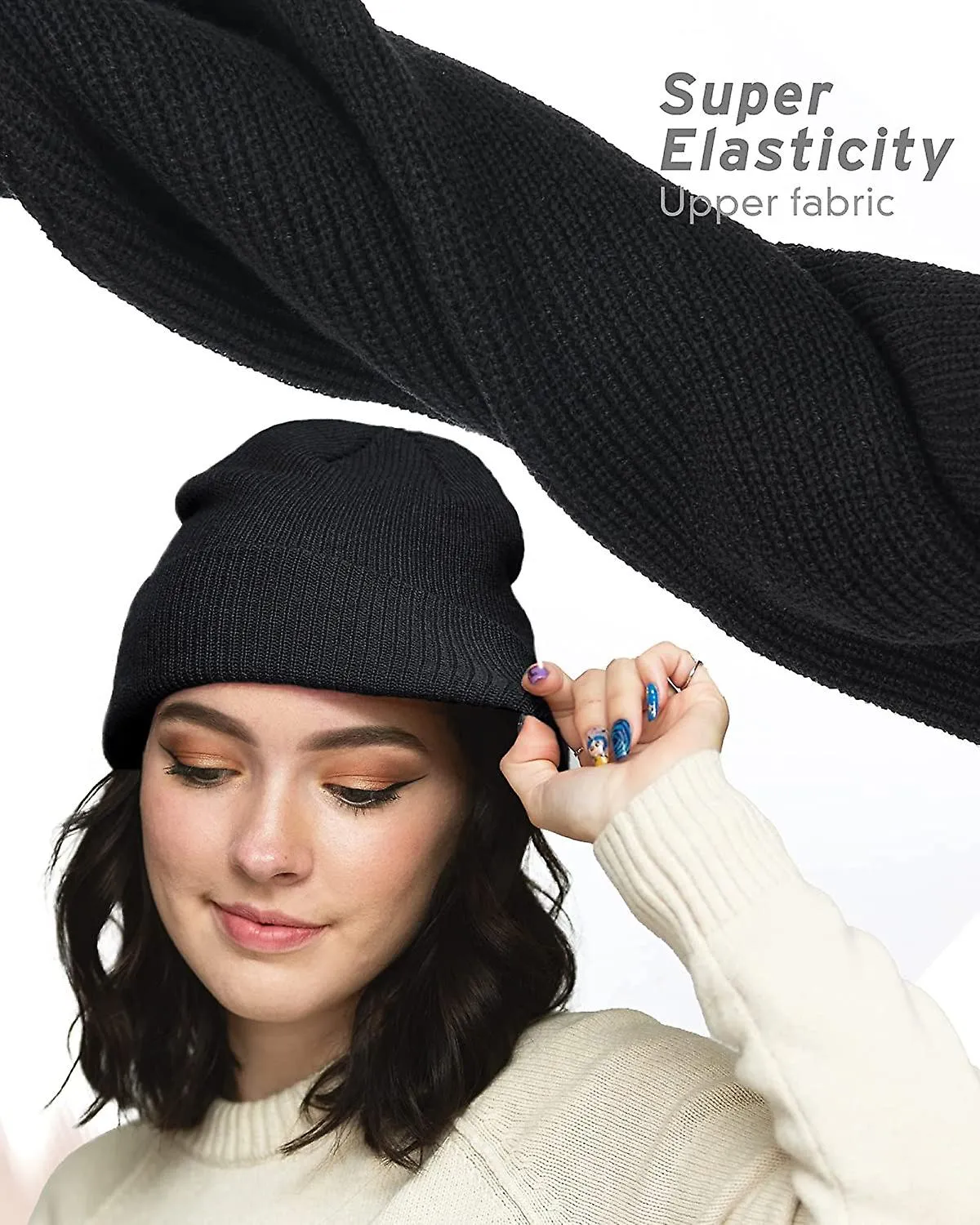 RENACIMIENTO SLOUCHY BEANIE PARA MUJERES Y HOMBRES  GORRO DE INVIERNO DE PUNTO CON PUñO  SOMBRERO DE ESQUí CALIENTE