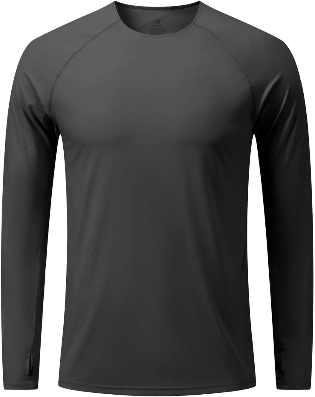 Ruamilyy Camiseta de hombre para correr  protección solar  manga larga  maratón  deporte  secado rápido  puños antiestáticos  en