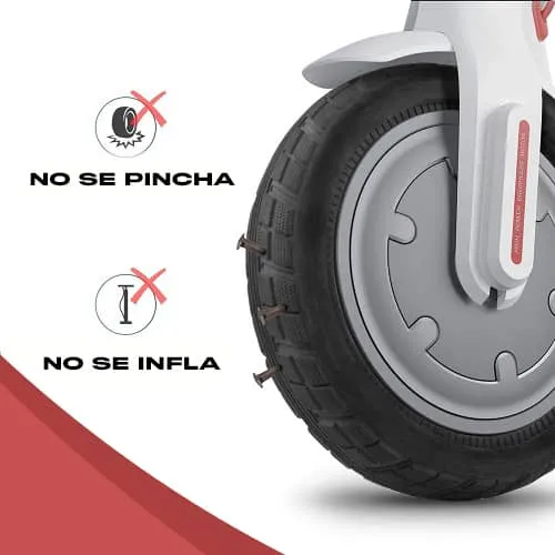 Rueda Para Patinete Electrico Xiaomi M365 Macizas  Negro