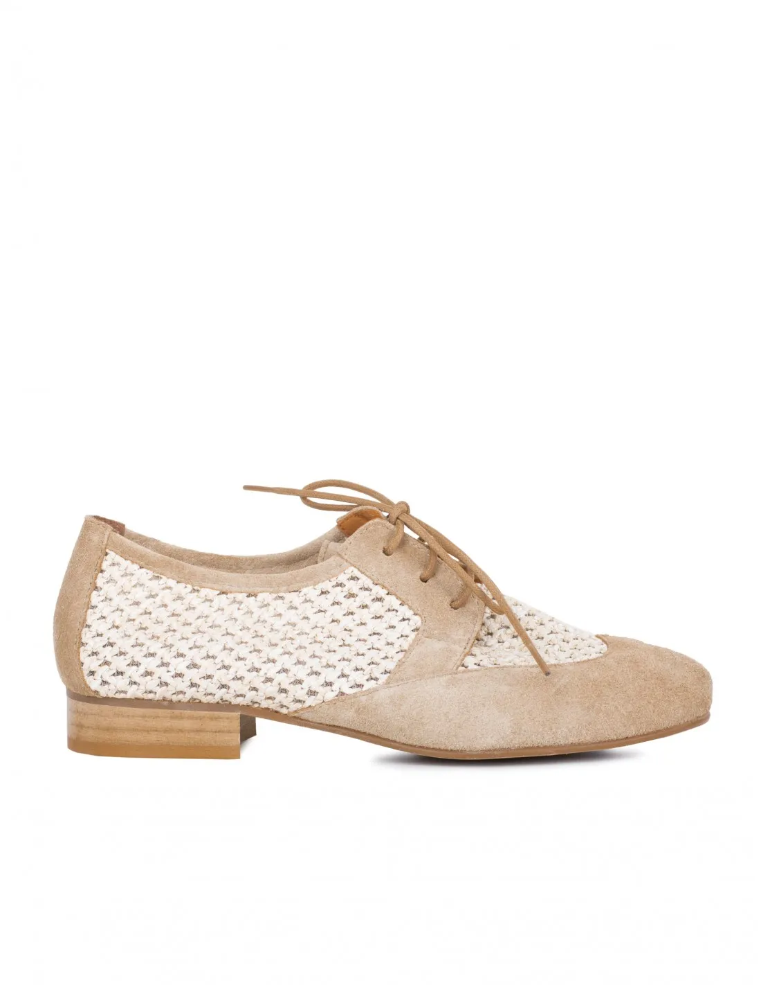 SALONISSIMOS Blucher Trenzados Beige