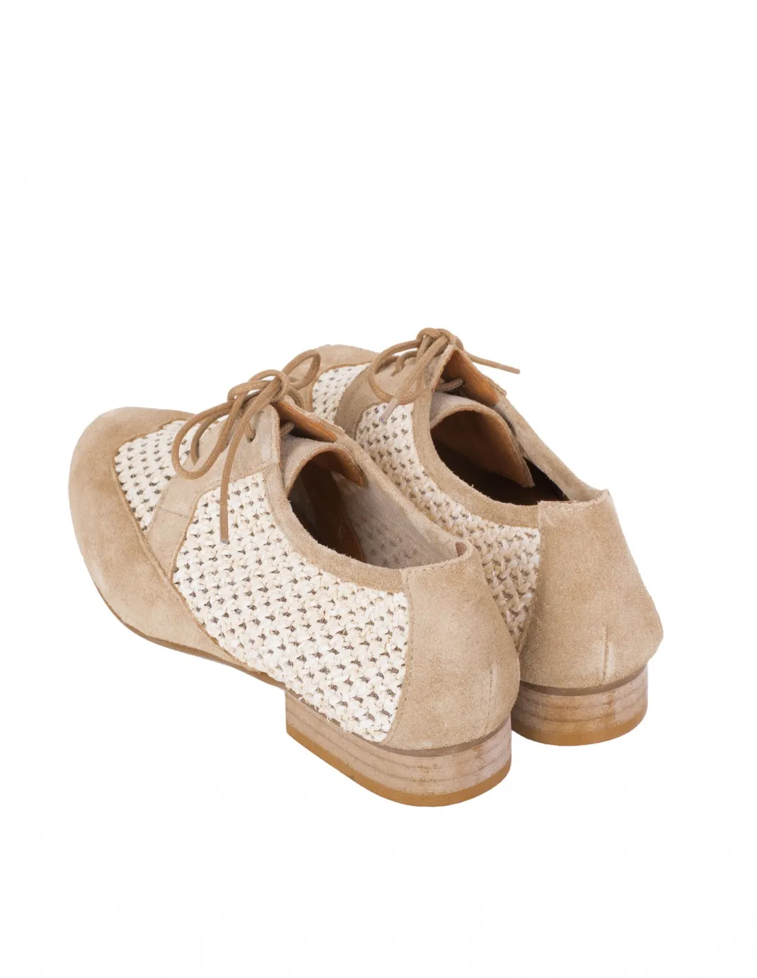 SALONISSIMOS Blucher Trenzados Beige