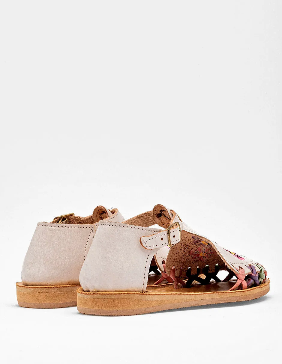 Sandalia cerrada tejida Sheila color beige para niña cod. 125250
