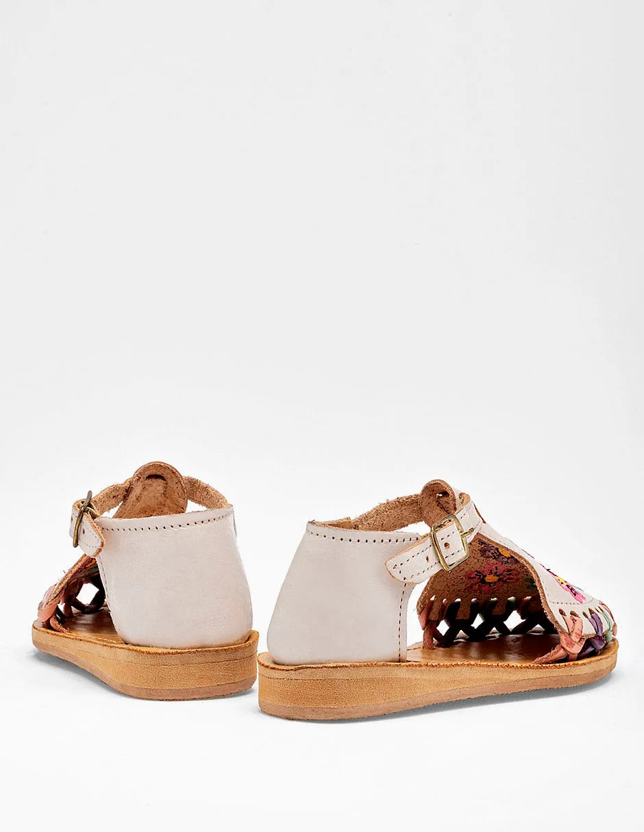 Sandalia cerrada tejida Sheila color beige para niña cod. 125250