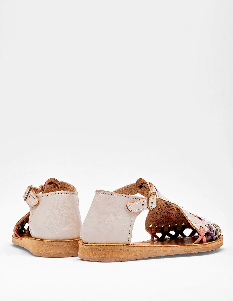 Sandalia cerrada tejida Sheila color beige para niña cod. 125250