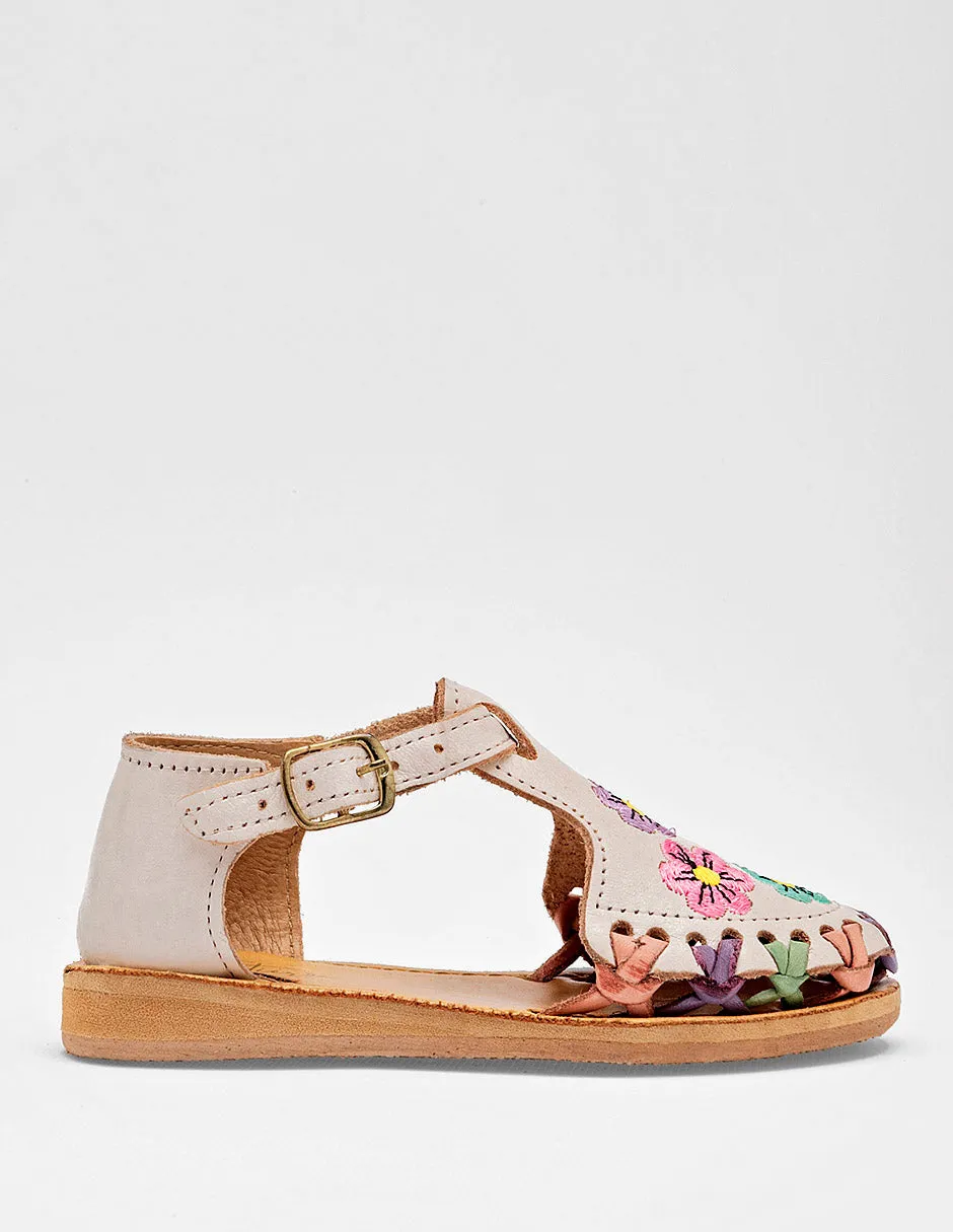 Sandalia cerrada tejida Sheila color beige para niña cod. 125250