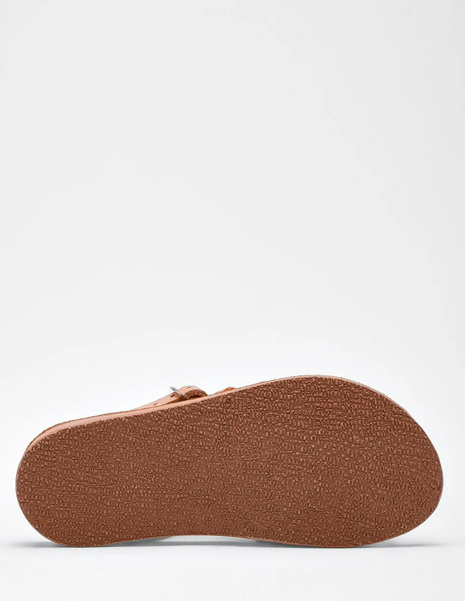 Sandalia de piel Xela color camel para niña cod. 120782