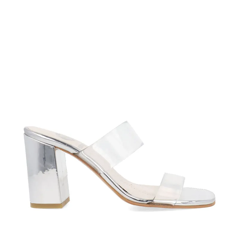 Sandalia de Vestir Trender color Plata para Mujer