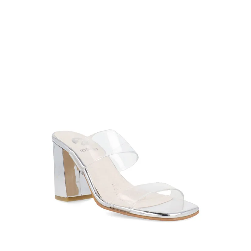 Sandalia de Vestir Trender color Plata para Mujer
