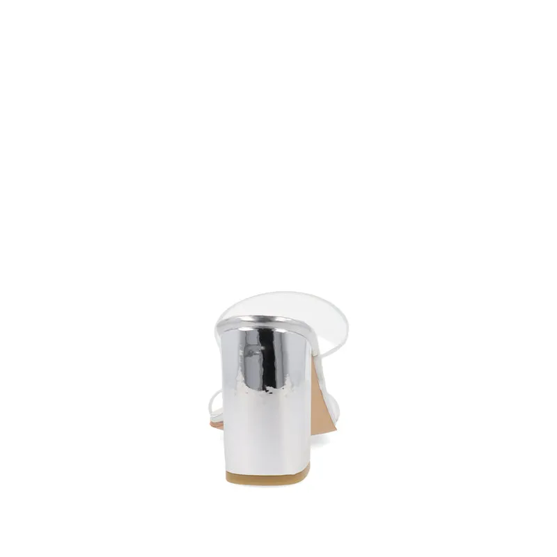 Sandalia de Vestir Trender color Plata para Mujer