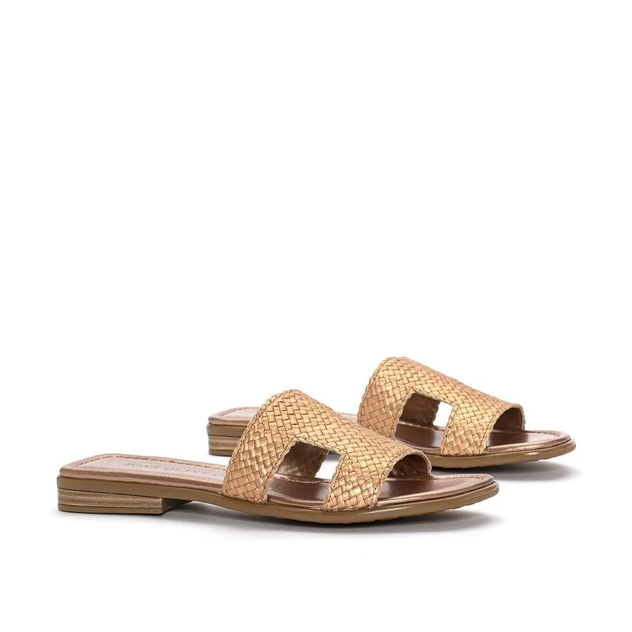 SANDALIA PLANA TINA METAL RAME