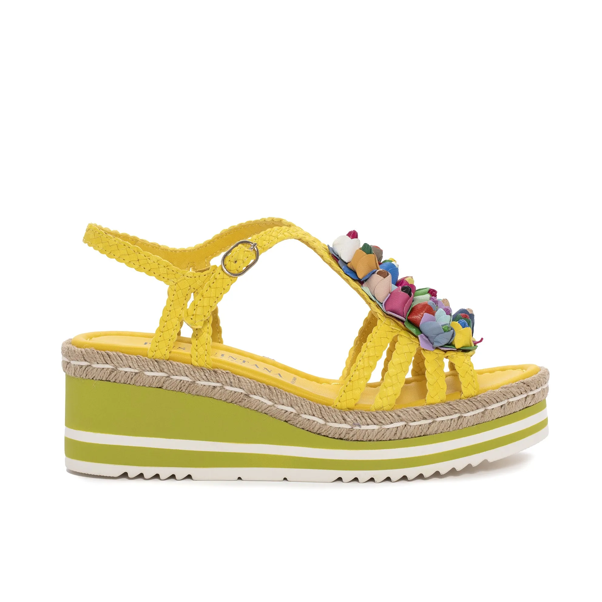 SANDALIA PLATAFORMA PADOVA WET LEMON