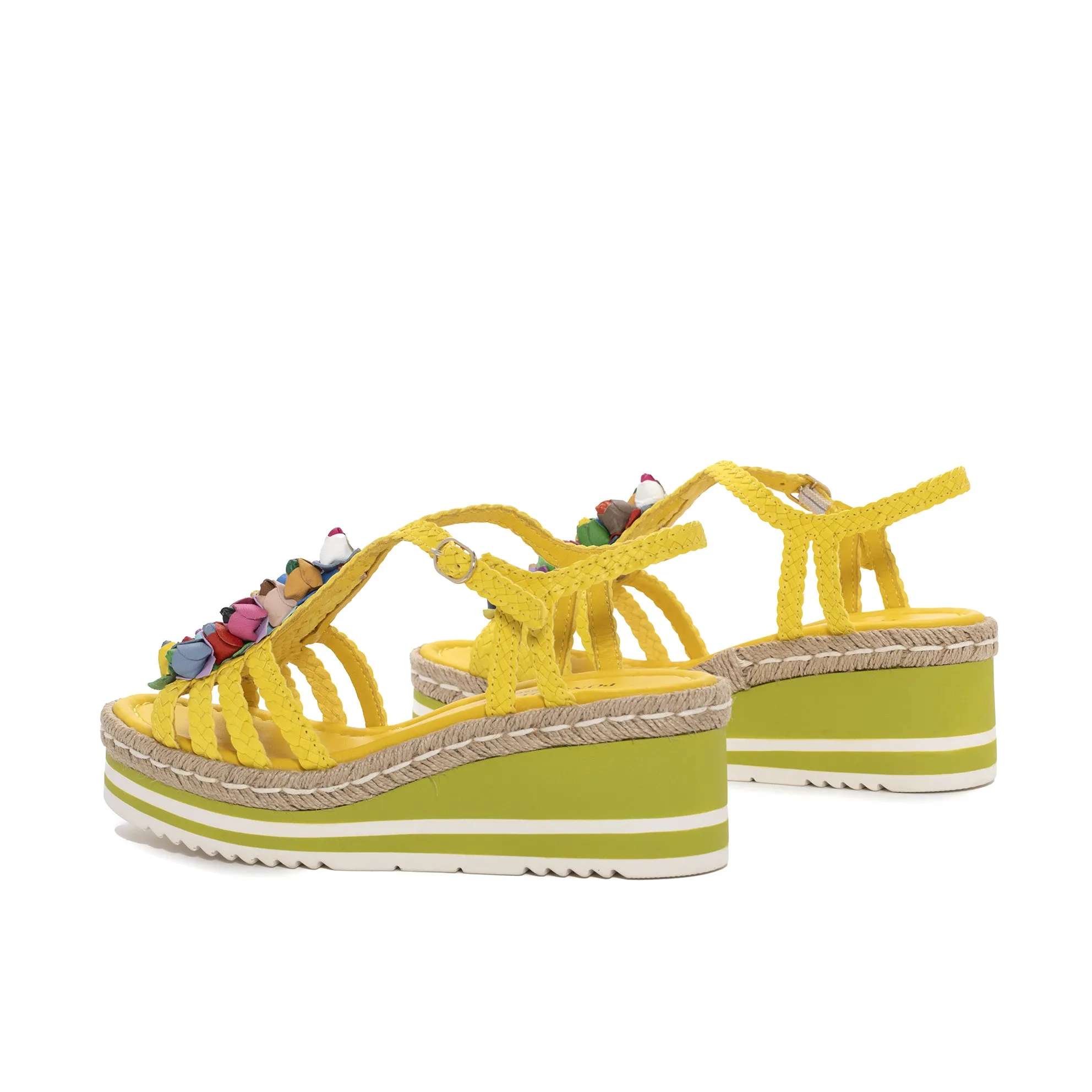 SANDALIA PLATAFORMA PADOVA WET LEMON