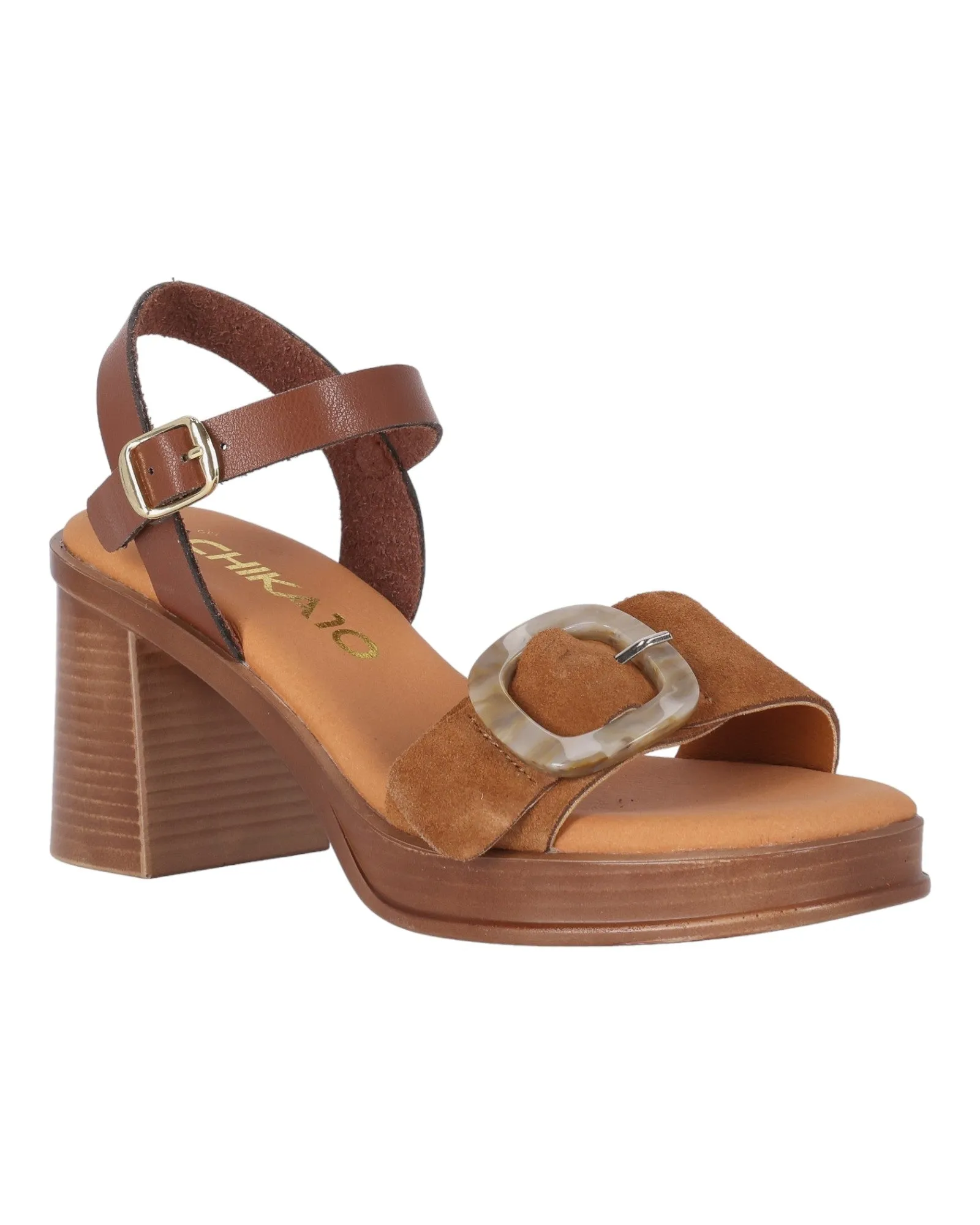 SANDALIAS DE MUJER CHIKA10 NEW GODO 04 EN CUERO