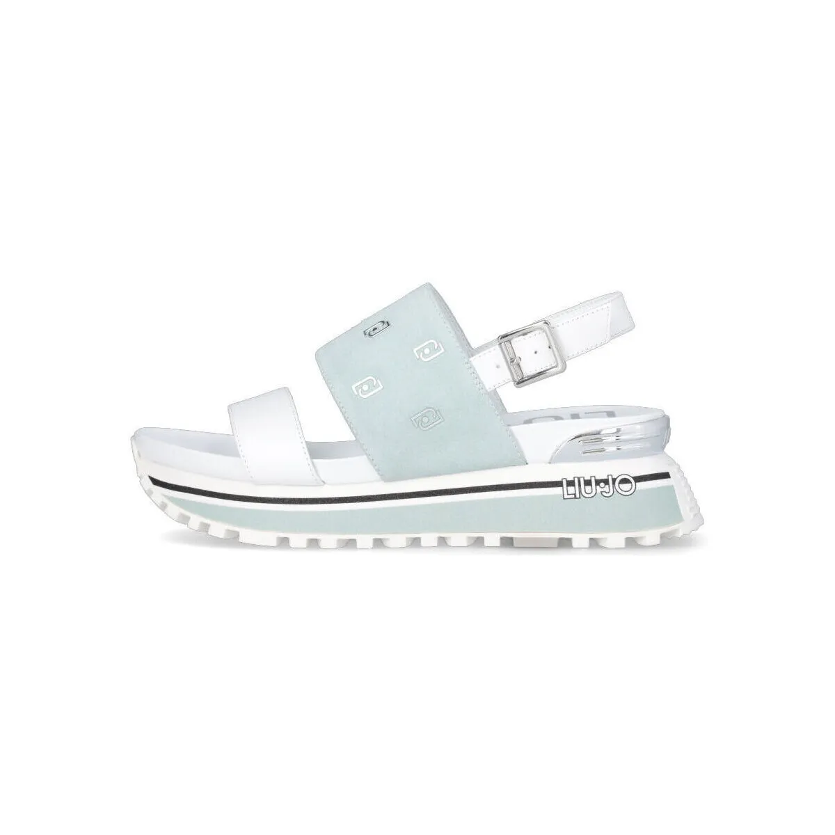 Sandalias de plataforma con micrologotipo