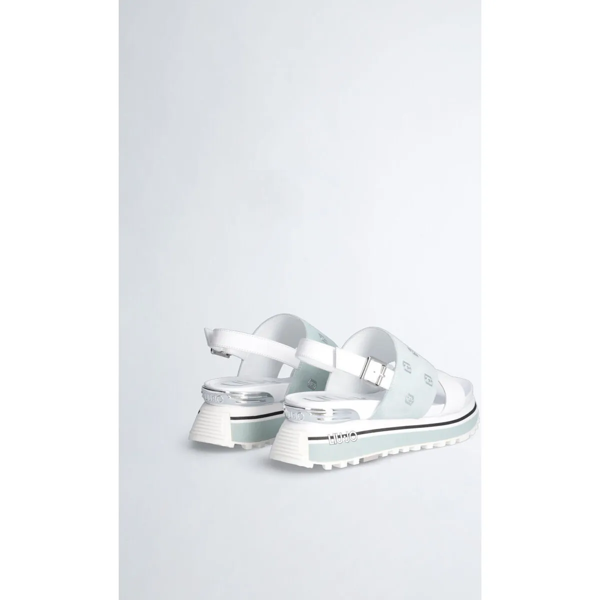 Sandalias de plataforma con micrologotipo