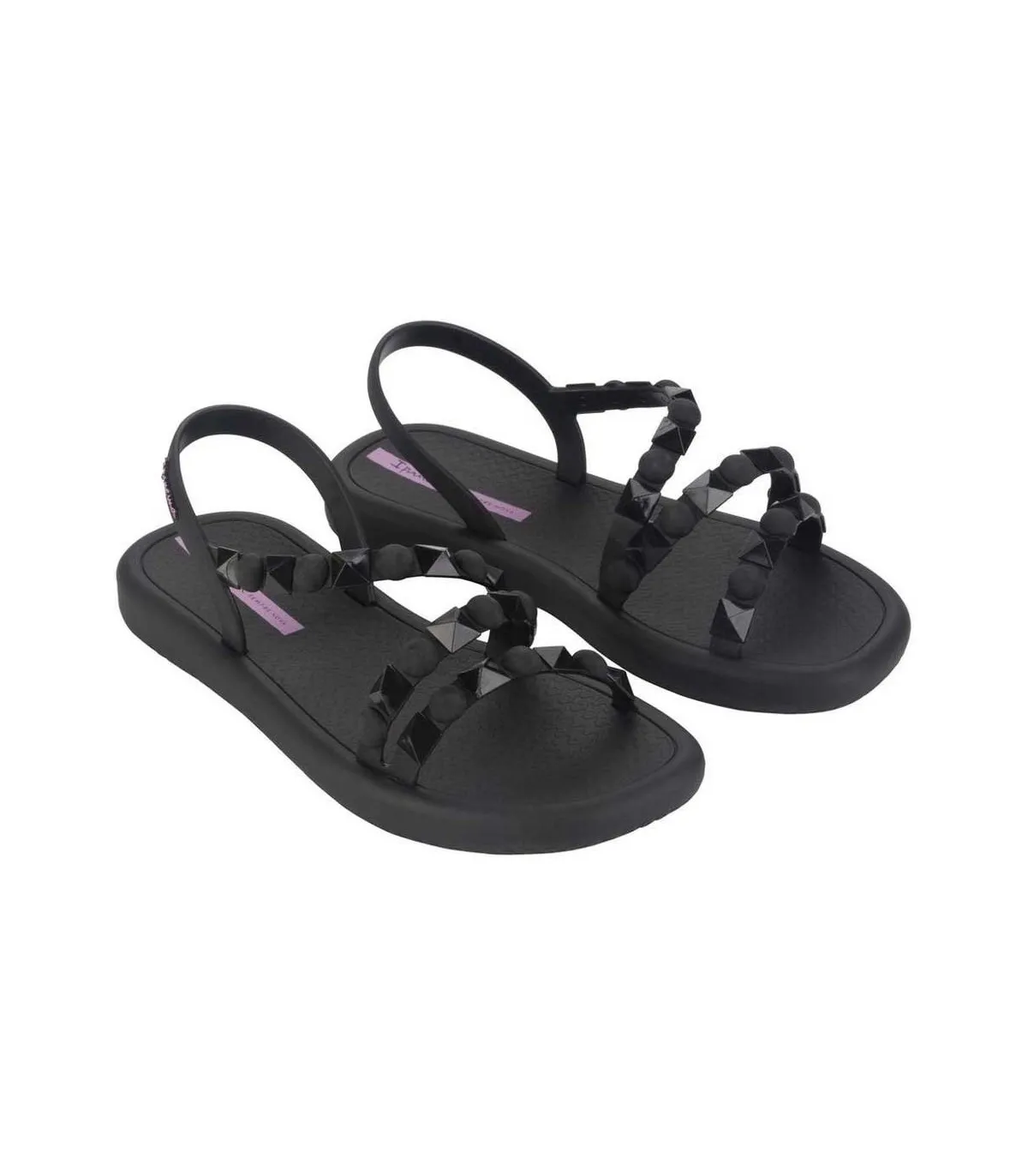 Sandalias Ipanema Meu Sol Flatform AD Mujer Negro Lila