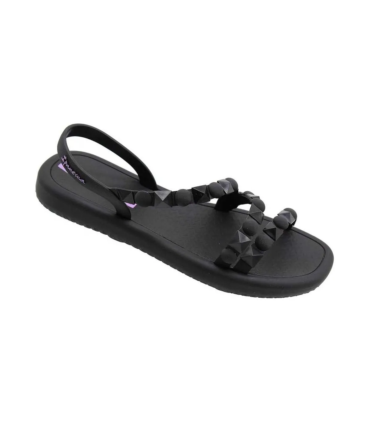 Sandalias Ipanema Meu Sol Flatform AD Mujer Negro Lila