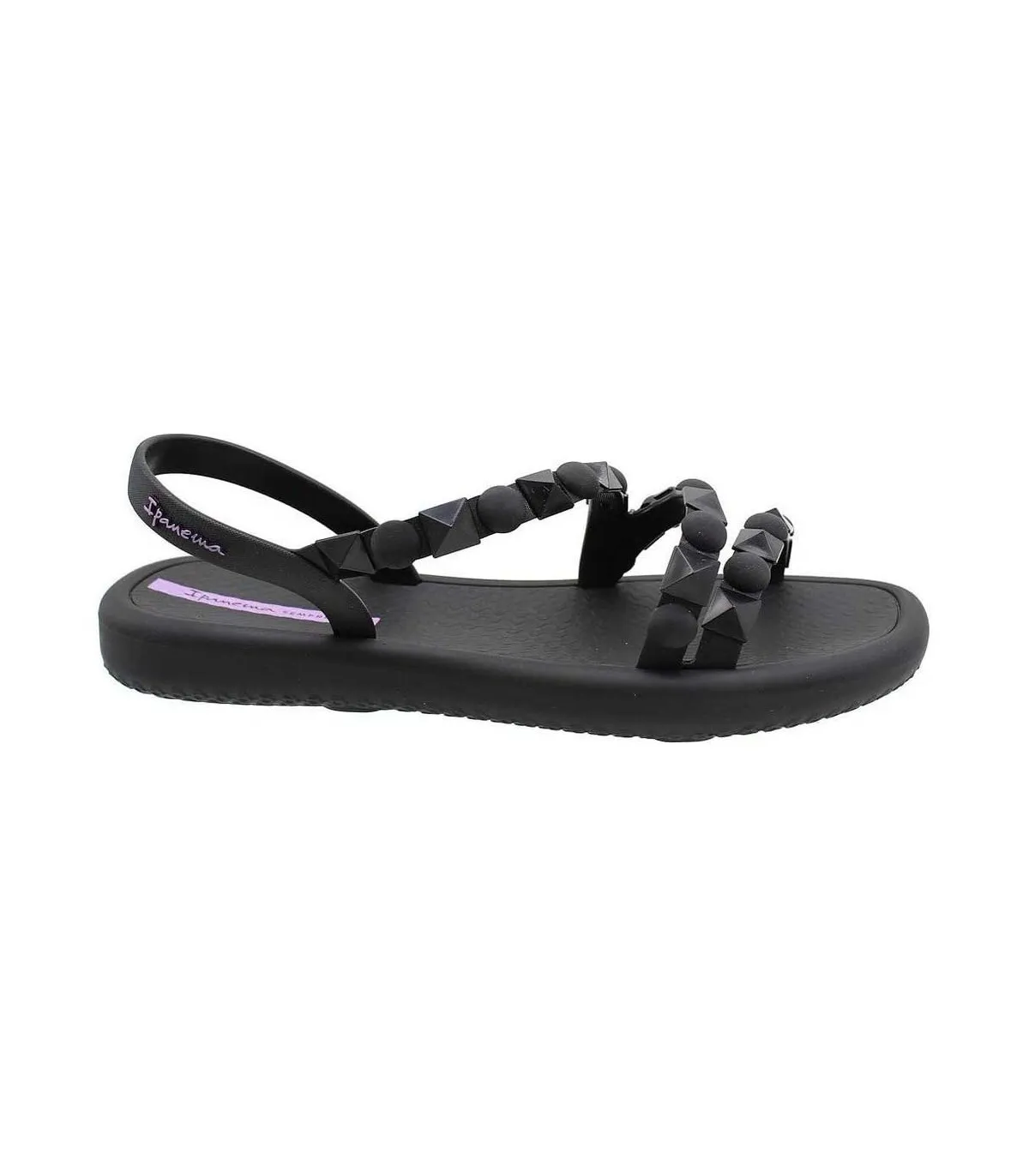 Sandalias Ipanema Meu Sol Flatform AD Mujer Negro Lila