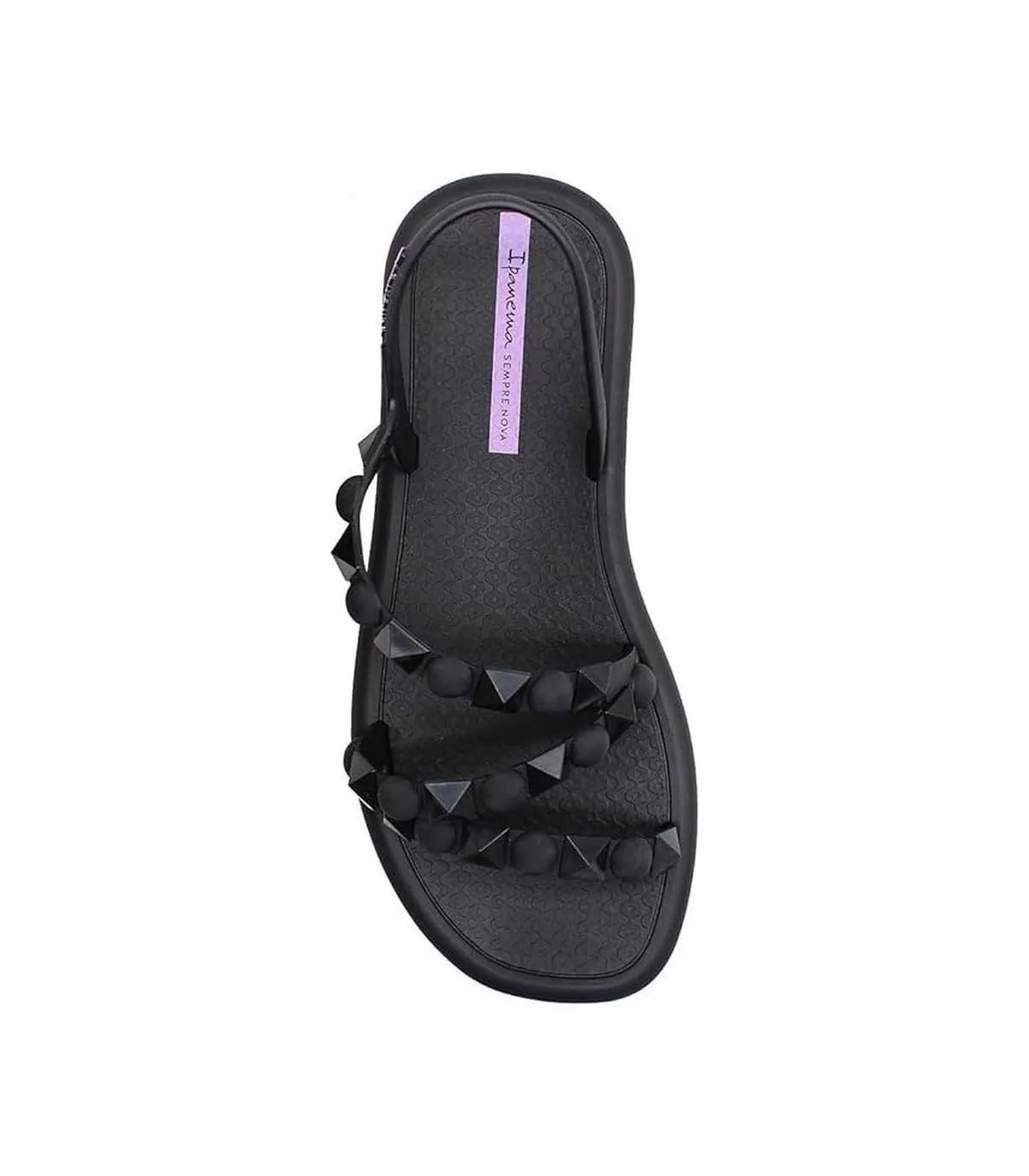 Sandalias Ipanema Meu Sol Flatform AD Mujer Negro Lila