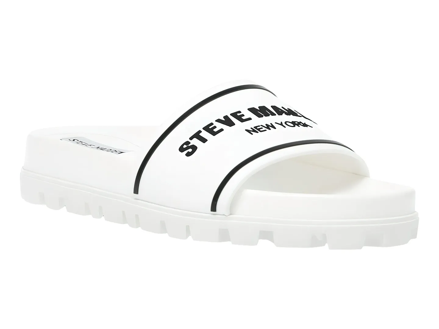 Sandalias Steve Madden Snap Blanco Para Mujer