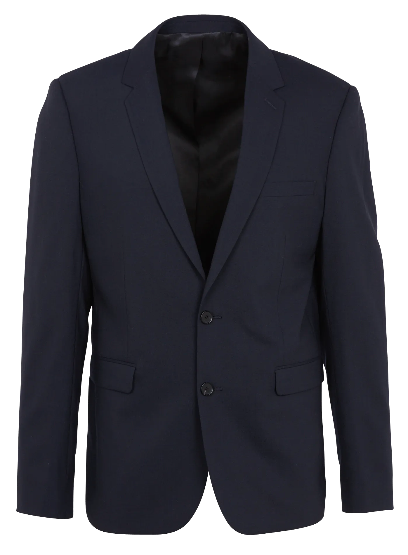 SANDRO Chaqueta de lana con cuello sastre en azul