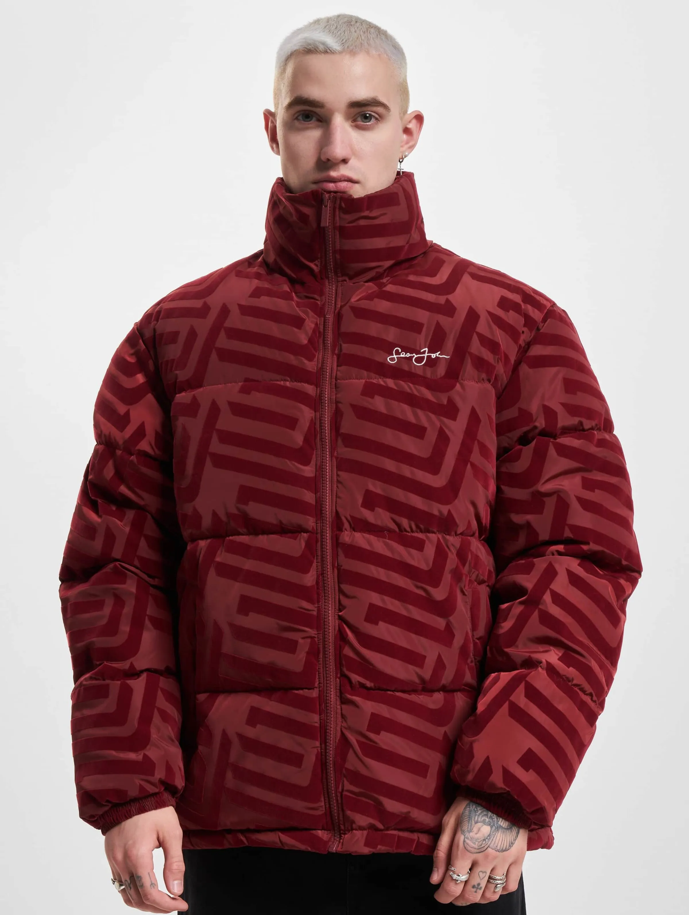 Sean John Script Logo Geometric Aop
