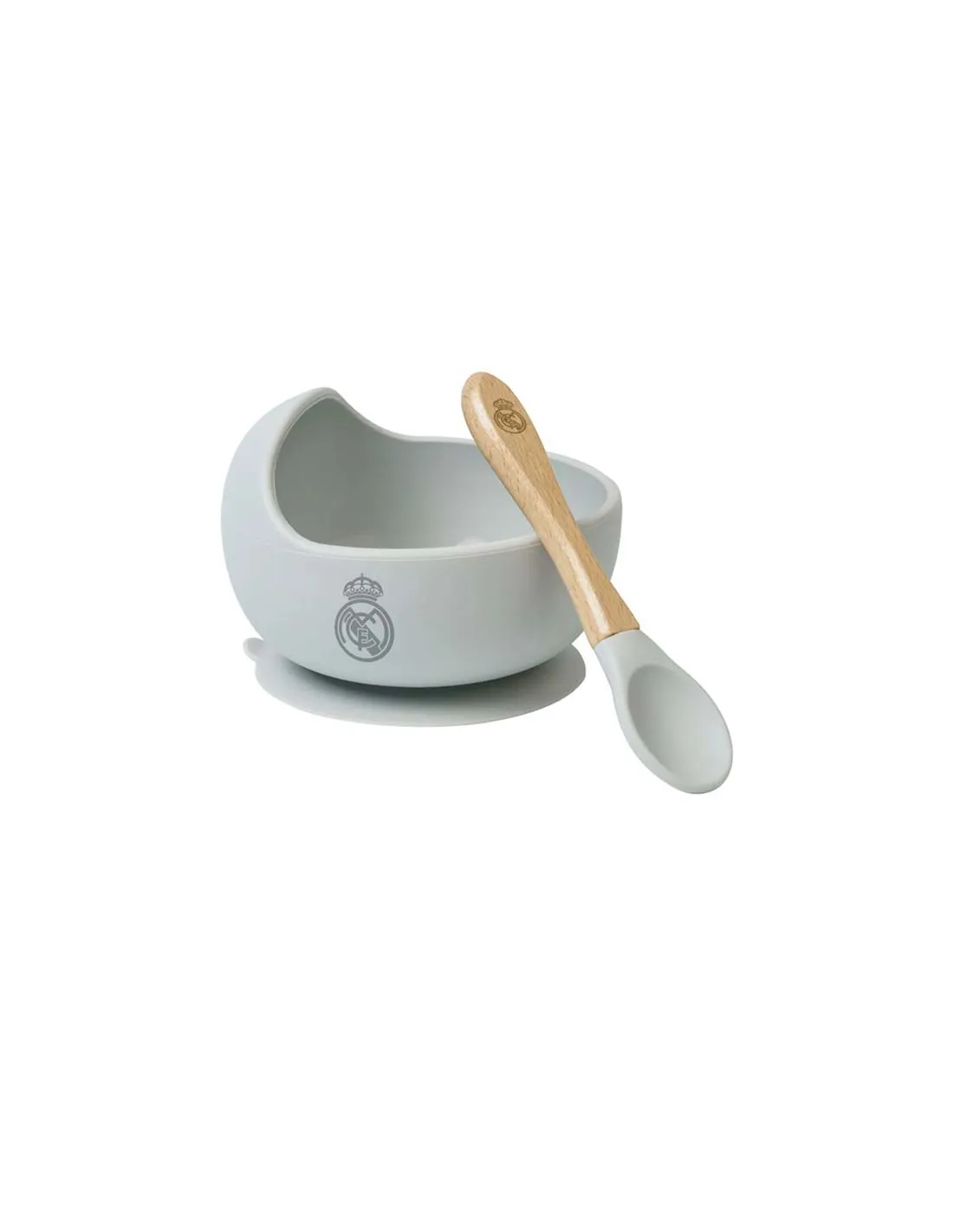 Set alimentación bebé silicona Real Madrid