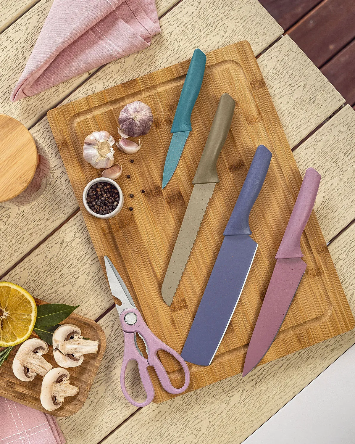 Set de cuchillos + tijeras