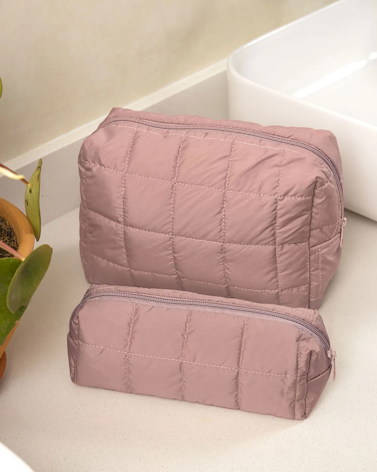 Set X2 cosmetiqueras con cierre superior