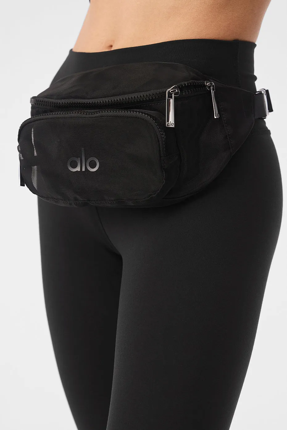 SHEER FANNY PACK  BLACK