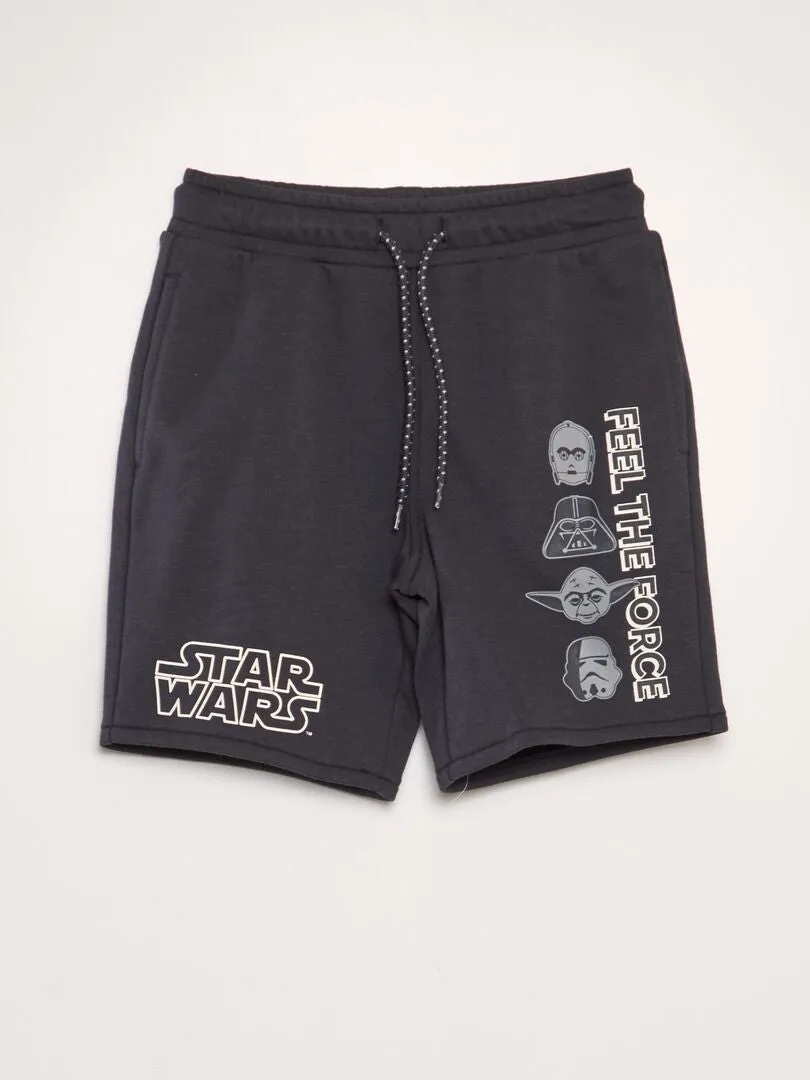 SHORT DE CHáNDAL FINO 'STAR WARS'  NEGRO