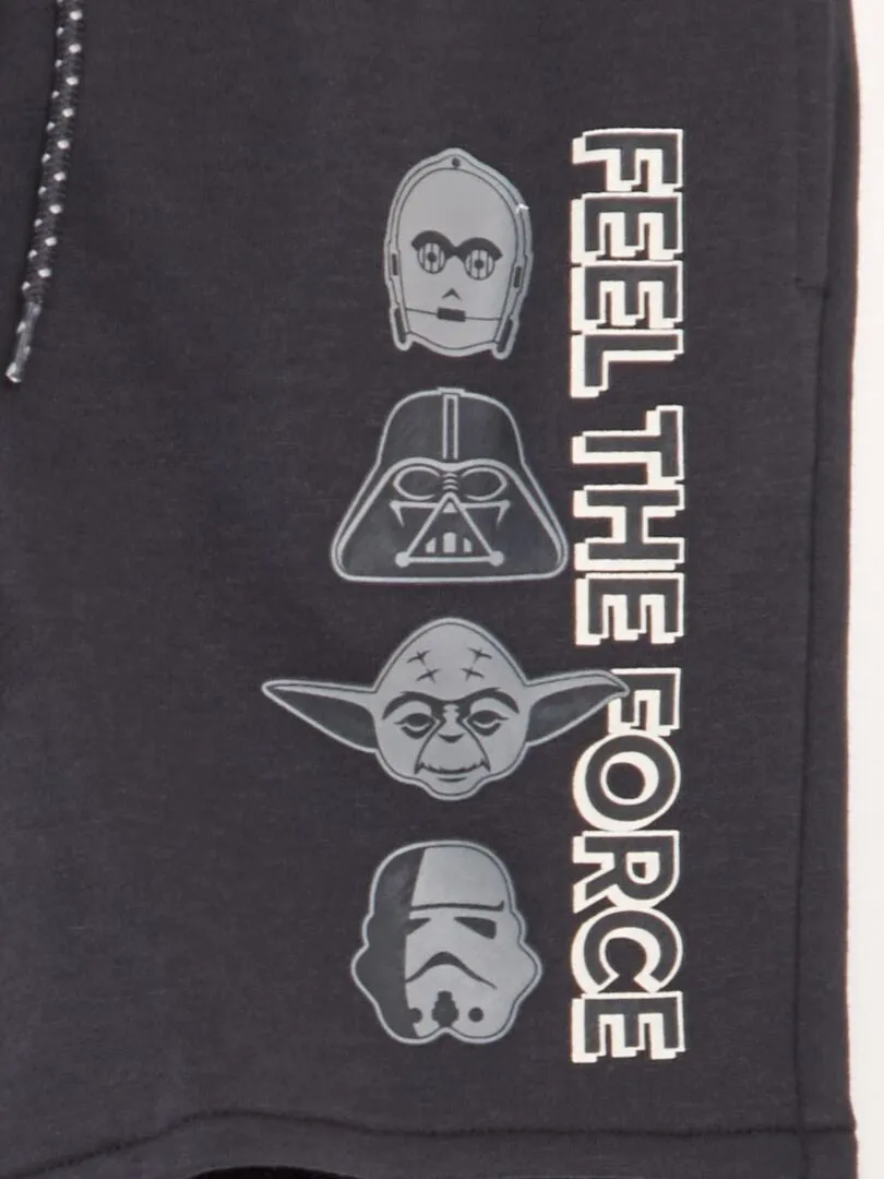 SHORT DE CHáNDAL FINO 'STAR WARS'  NEGRO