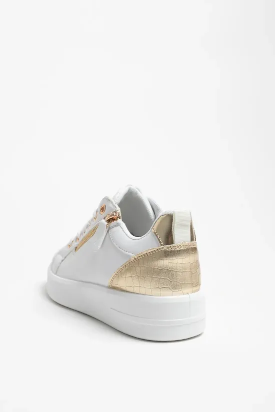 SNEAKERS CASUAL KALA  BLANCO/ORO
