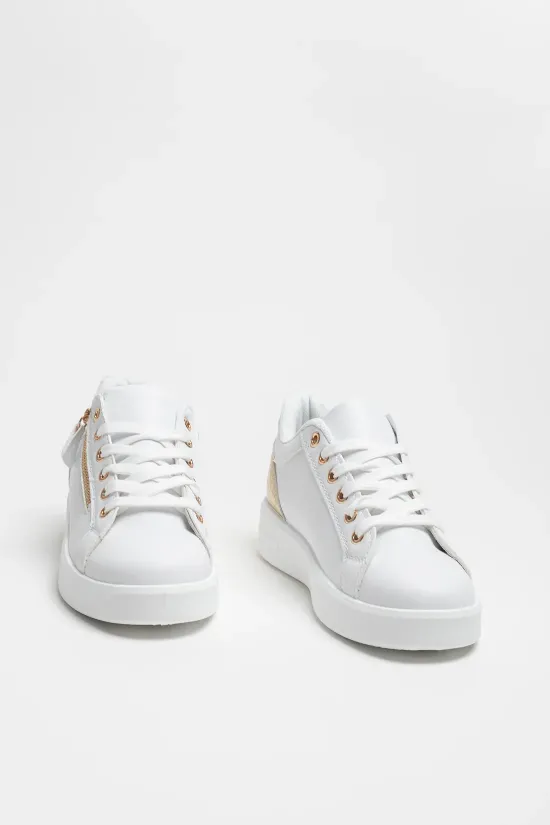 SNEAKERS CASUAL KALA  BLANCO/ORO