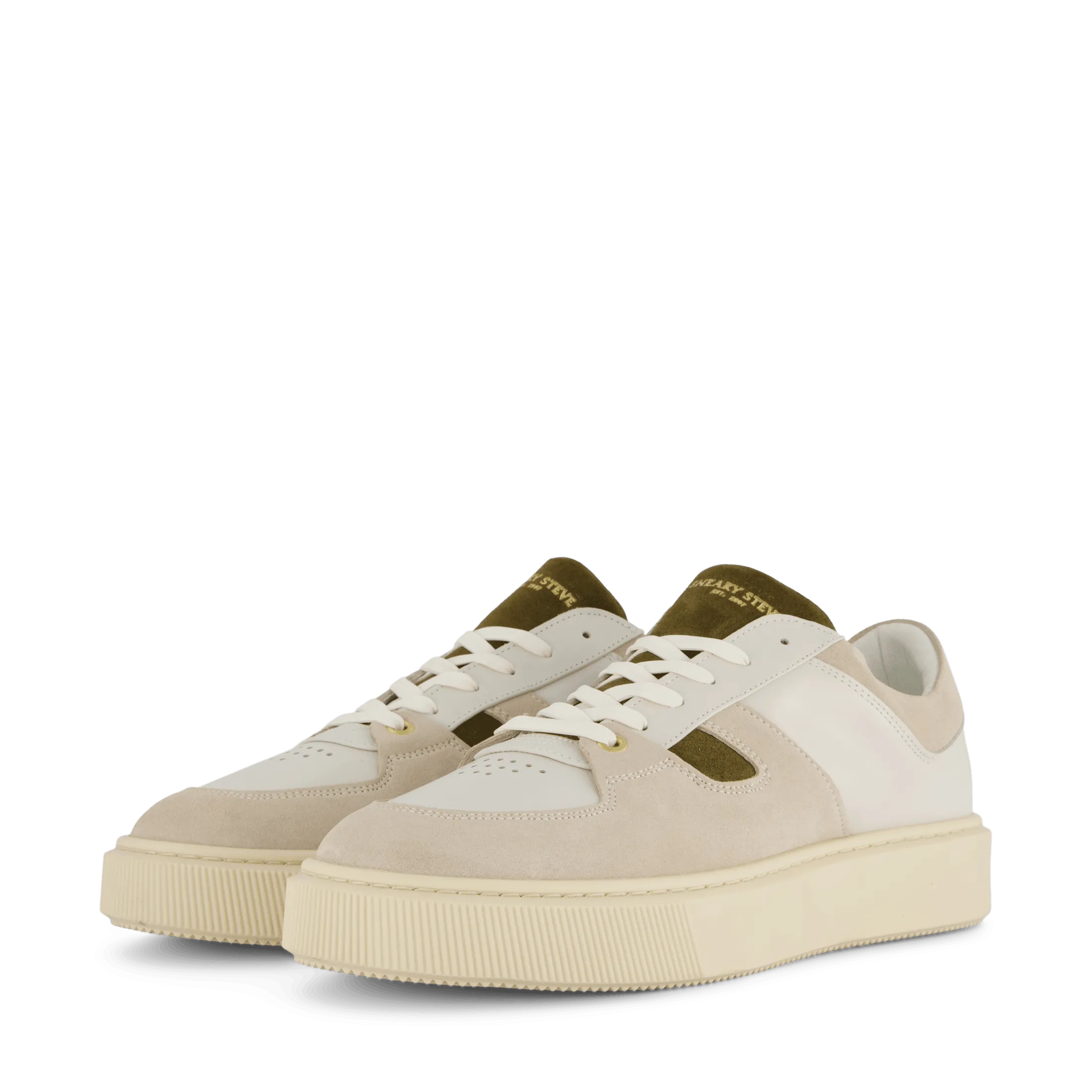 Sneaky Steve zapatos Away U Leather Shoe Creme Combo