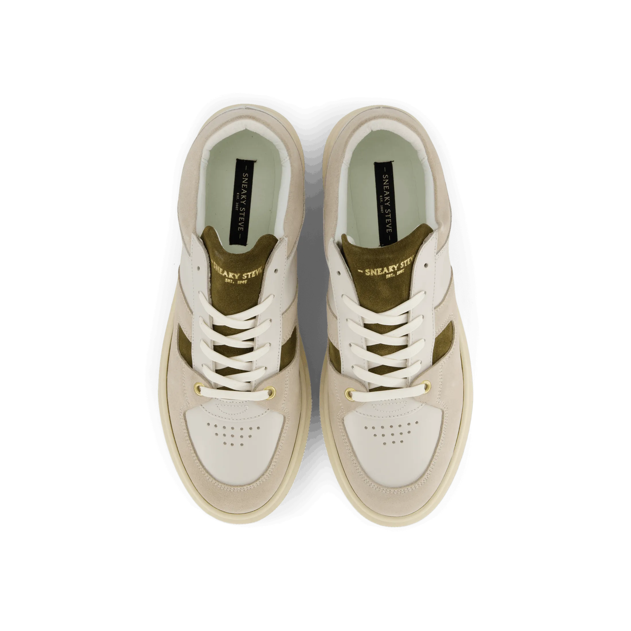 Sneaky Steve zapatos Away U Leather Shoe Creme Combo