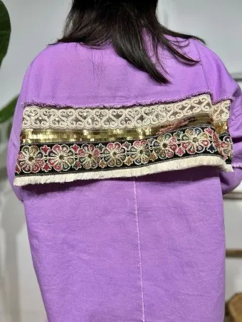 Sobrecamisa Desflecada LAHOMA Lila