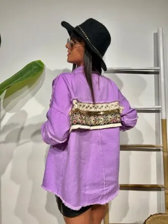Sobrecamisa Desflecada LAHOMA Lila