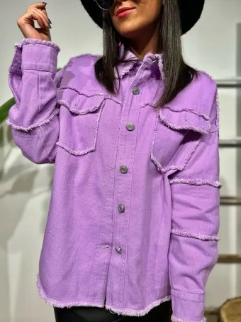 Sobrecamisa Desflecada LAHOMA Lila