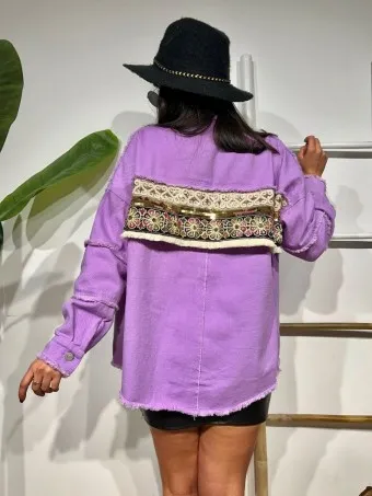 Sobrecamisa Desflecada LAHOMA Lila